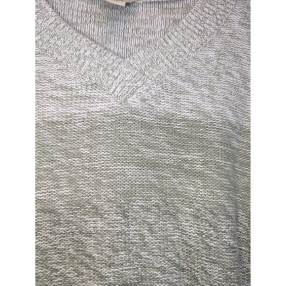 Gander Mtn. Women's Size 2X Pullover Sweater Heather Green V-Neck Long Sleeve - Picture 2 of 5